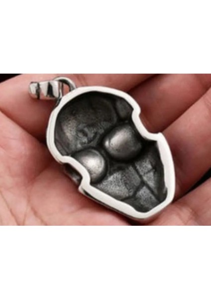 Voyageaccessory Çelik Kurukafa Kafatası Kolye fırsatları