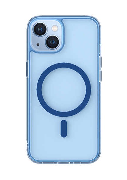 iPhone 13 M-Safe Şarj Özellikli Kamera Çıkıntılı Silikon Kılıf
