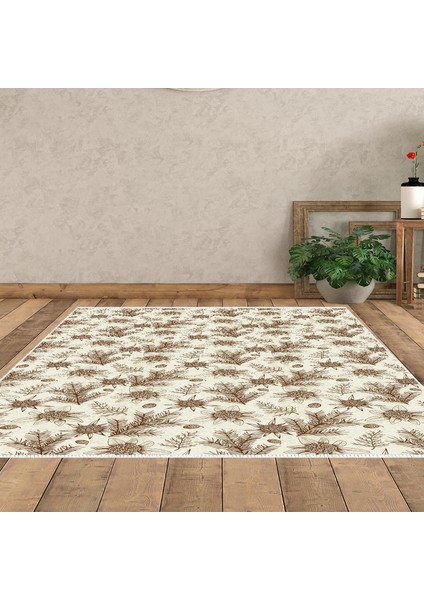 Kaymaz Dijital Mutfak & Salon Halı Toprak Vintage AL5009 Bej