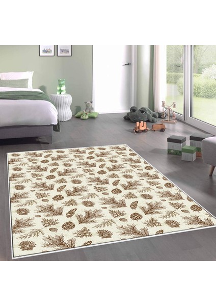 Kaymaz Dijital Mutfak & Salon Halı Saray Deri Vintage AL5007 Bej
