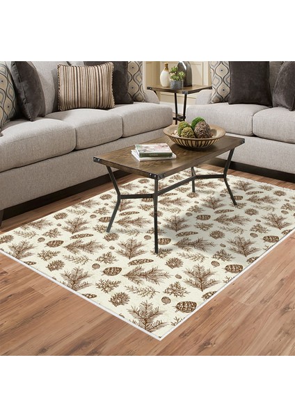 Kaymaz Dijital Mutfak & Salon Halı Toprak Vintage AL5007 Bej
