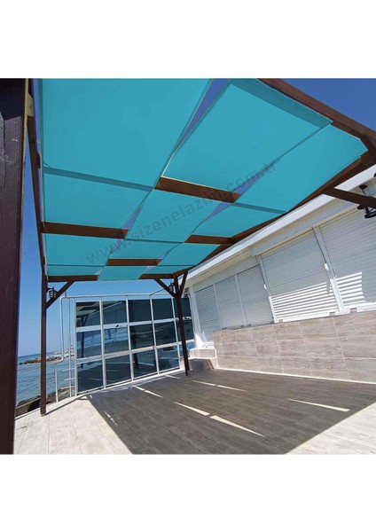 50CM x 14M Mavi Su Geçirmez Dekoratif Gölgelik Battı Çıktı modelleri