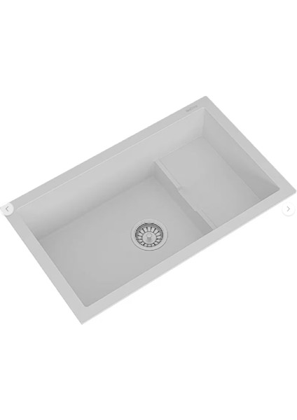 Realstone P017 Patara Beyaz Granit Mutfak Evyesi 77×46
