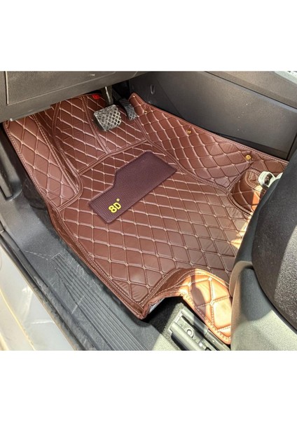 Volkswagen Caddy 2021-2025 Arası Aracına Özel 8d Tek Katmanlı Havuzlu Paspas Takımı (Koyu Kahverengi) fiyatları