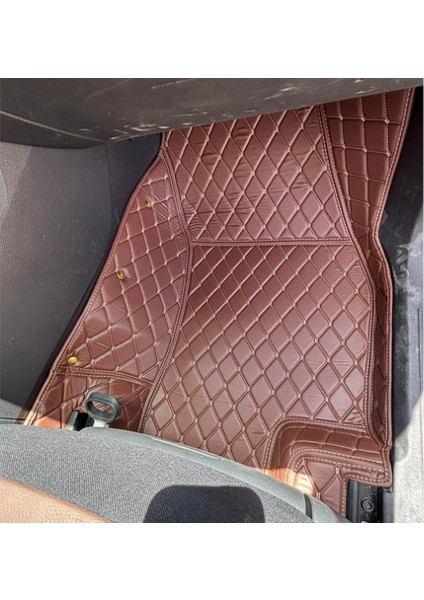 Volkswagen Caddy 2021-2025 Arası Aracına Özel 8d Tek Katmanlı Havuzlu Paspas Takımı (Koyu Kahverengi) modelleri