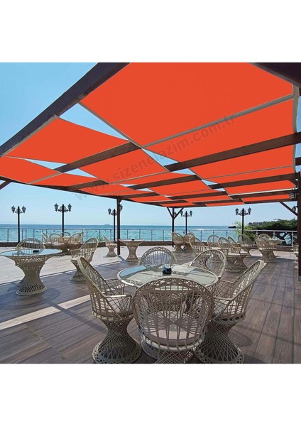 Turuncu Kiremit Su Geçirmez Dekoratif Gölgelik, 70CM x 13.5m fiyatları
