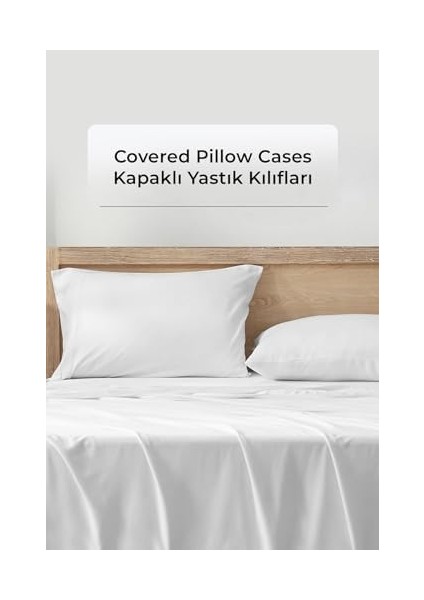 Kişilik Pamuklu Çarşaf Seti 220X240 cm Alvaro Beyaz modelleri