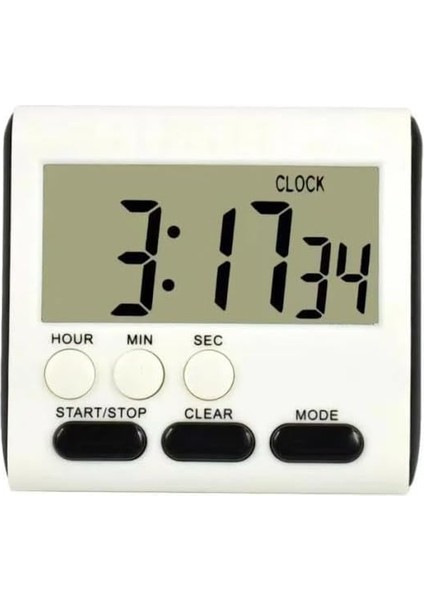 Zamanlayıcı Geri Sayım Saati Mutfak Saati Timer Geri Sayım Kronometre Mini Saat