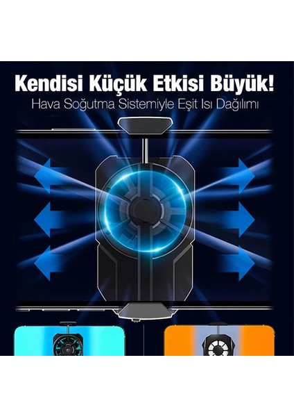 Memo Fl-A2 Hava Soğutmalı Cep Telefon Soğutma Fanı Radyatör SOĞUTUCU-(5775) - HNK3400-8416 modelleri