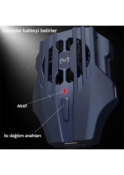 Memo DL02 Telefonu Soğutma Fanı Radyatör (Type-C Kablo İLE)-(5775) - HNK7402-6051 indirimleri