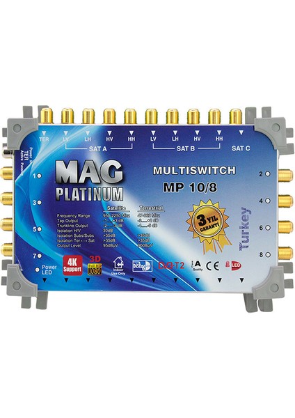 10*8 Sonlu Uydu Santrali Mag Platınum (4767) - HNK7719-3505