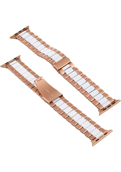 Ally Apple Watch Ultra 49MM 7-8 45MM 6-5-4 44MM Kayış Kordon Seramik Paslanmaz Çe - HNK9042-5292