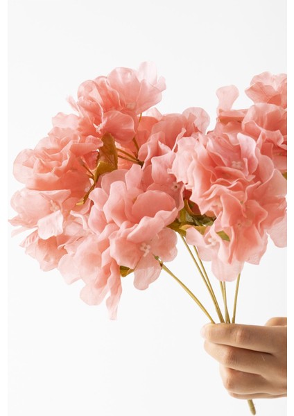 Yapay Ortanca Çiçeği 35 cm 7 Dal Pembe modelleri