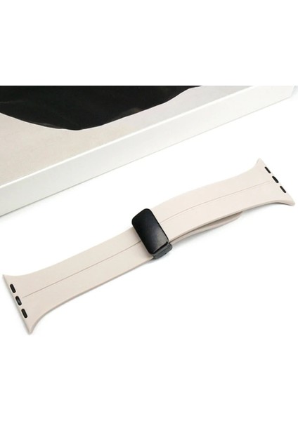 Ally Apple Watch 7-8 45MM 6-5-4 44MM Watch Ultra 49MM Manyetik Uçlu Silikon Kayış - HNK1095-8071