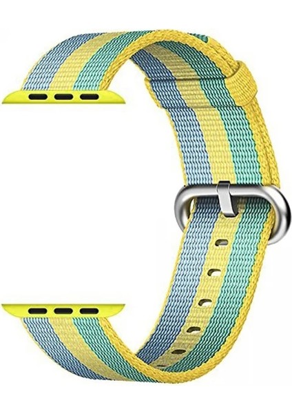Ally Apple Watch 7-8 45MM 6-5-4 44MM Kayış Kordon Çizgili Nylon Premium 3-2-1 42M - HNK9200-8039 modelleri