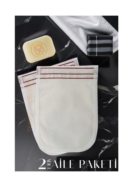 Turk Banyo Kesesi 2 Li Aile Paketi - HNK6705-4390