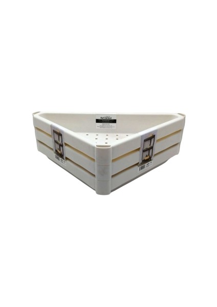 Üçgen - Beyaz Pratik Raf Ünitesi Plastik (4767) - HNK6976-3432