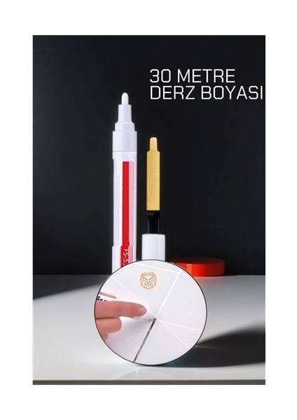 Turk Beyaz Derz Boyası 30 Metre - HNK1281-7899