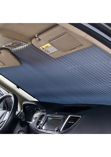 Ally 46CM Araç Ön Cam Güneşlik Otomatik Geri Çekilebilir KATLANABILIR-(5775) - HNK4483-9412