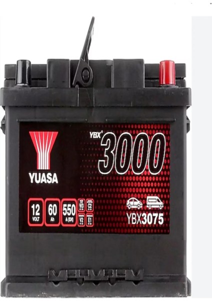 YBX3075 12 V 60 Ah 550 A En Yuasa Akü .
