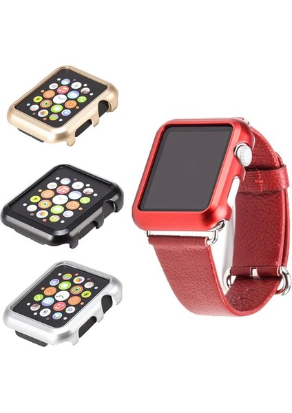 Ally Apple Iwatch 2-3 38MM Lazer Kaplama Pc KILIF-(5775) - HNK3996-9193