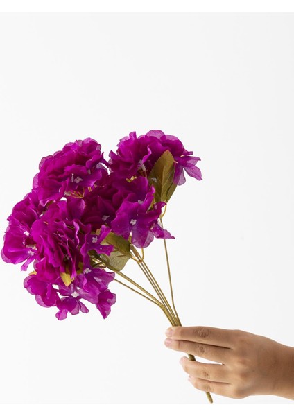 Yapay Ortanca Çiçeği 35 cm 7 Dal Mor fiyatları