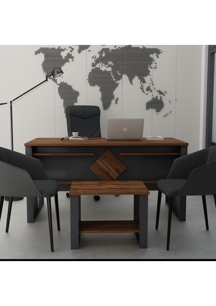 Boss Sehpali Ofis Masası, Büro Takımı, Çalıma Masası, Sehpa