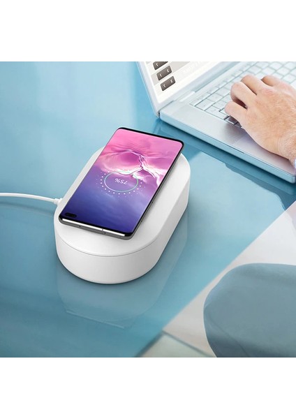 Ally 15W Hızlı Kablosuz Wireless Şarj+Ultraviyole Sterilizer- Uv BOX-(5775) - HNK2849-8250