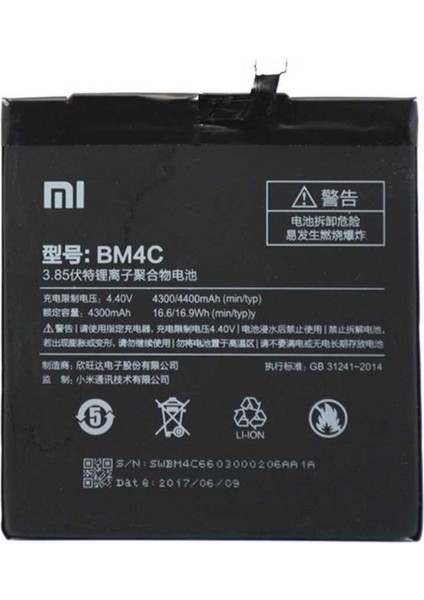 Xiaomi Mi Mix BM4C Batarya Pil Orjinal