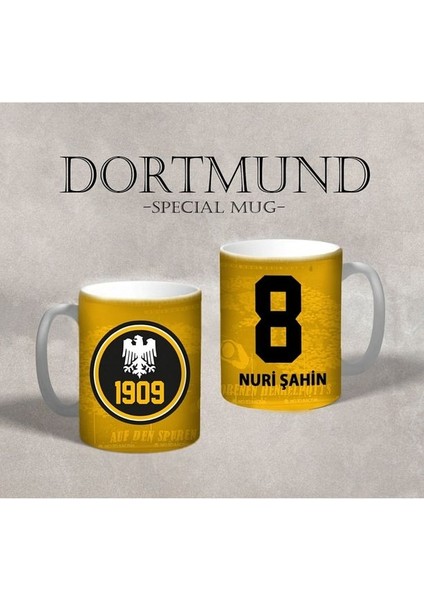 Dortmund Takım (Nuri Şahin) - Futbol Özel Tasarım Kupa Bardak