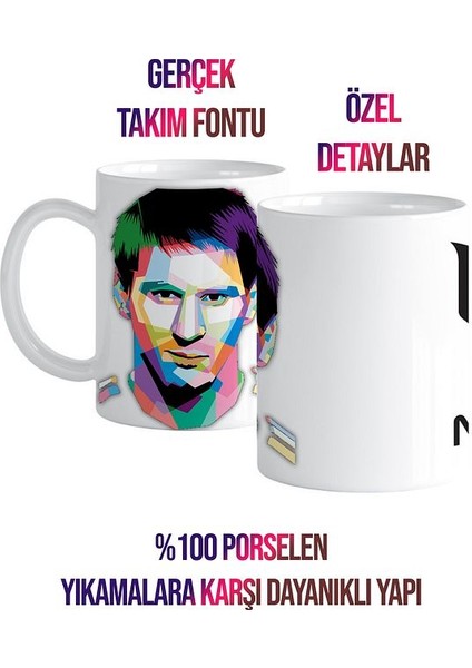 Leo Messi, Futbol Temalı Porselen Kupa Bardak modelleri