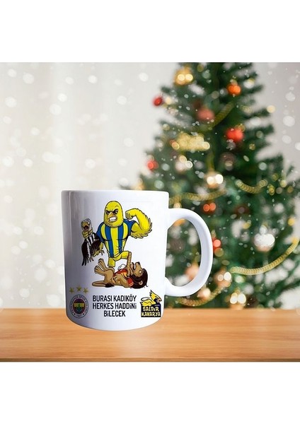 Kadıköy Renkli Tasarım, Futbol Tutkusu ve Dünya Saati Detaylı Porselen Kupa fiyatları