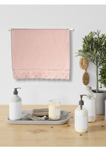 2li Tül Detaylı El Yüz Havlusu