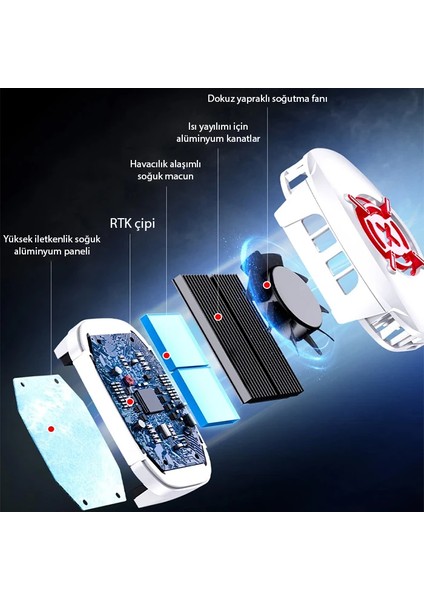 Ally A01 Cep Telefon Soğutma Fanı Radyatör SOĞUTUCU-(5775) - HNK6160-5716 modelleri