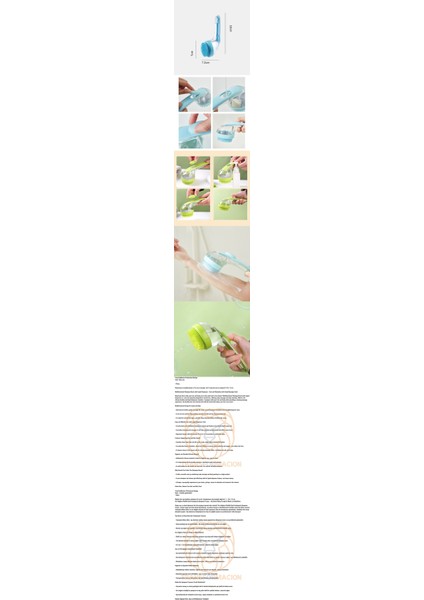 Turk Şampuan Hazneli Silikon Saç Yıkama Peeling ve Masaj Fırçası - HNK7216-3282 fiyatları