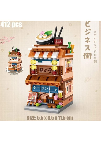 Ramen Restoran Model Seti, 412 Parça Japon Sokak Yapım Kiti fiyatları