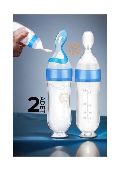 Turk Kaşıklı Bebek Mama Besleyici Silikon Littloo 2 Adet - HNK6749-5496