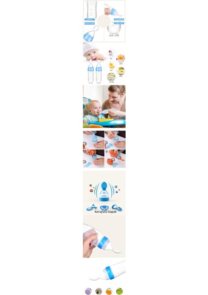 Turk Kaşıklı Bebek Mama Besleyici Silikon Littloo 2 Adet - HNK6749-5496 fiyatları