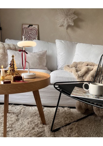 Alvıela Kablosuz LED Masa Lambası, Dokunmatik Dimmer, 3 Işık Modu, USB Type-C