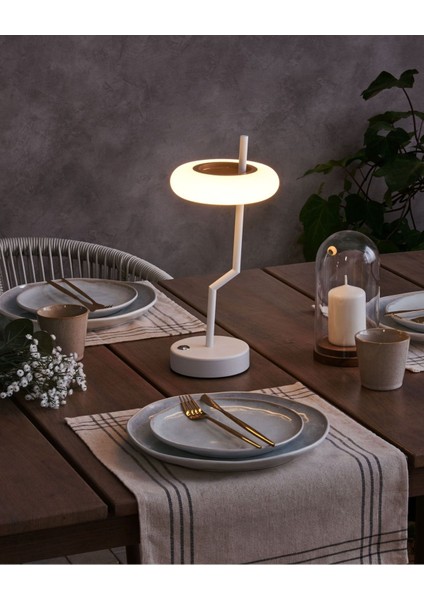 Alvıela Kablosuz LED Masa Lambası, Dokunmatik Dimmer, 3 Işık Modu, USB Type-C