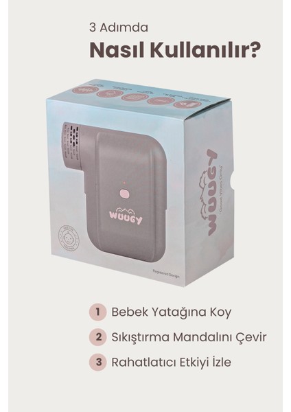 Akıllı Bebek Uyku Asistanı – Taşınabilir, Titreşimli, Beyaz Gürültülü, Hava Filtreli Yardımcı fırsatları