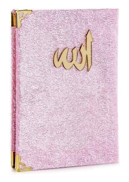 Kadife Kaplı Yasin Kitabı Çanta Boy 12 cm x 17 cm 80 Sayfa 10 Adet Pembe Renk indirimleri