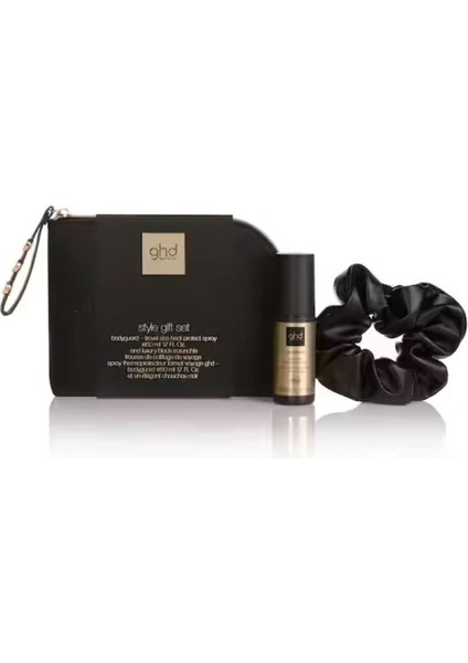 Style Hediye Seti Isı Koruyucu Sprey, Lüks Scrunchie ve Şık Seyahat Çantası