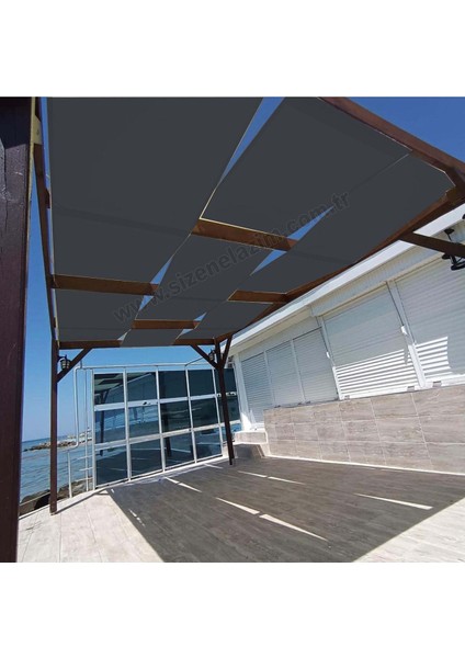 Antrasit Renkli, 70CM x 16M Su Geçirmez Dekoratif Gölgelik Battı Çıktı modelleri
