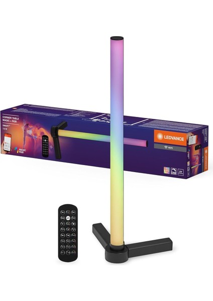 Smart Rgb Wifi Masa Lambası Dimmable, Akıllı Kontrol, Modern Siyah Tasarım