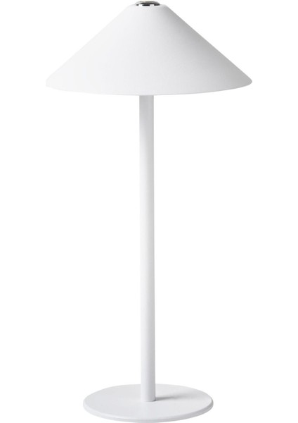 Beyaz Kablosuz LED Masa Lambası, Dimmerli, USB Şarjlı ve Modern Tasarım