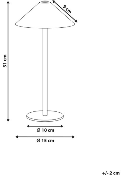 Beyaz Kablosuz LED Masa Lambası, Dimmerli, USB Şarjlı ve Modern Tasarım