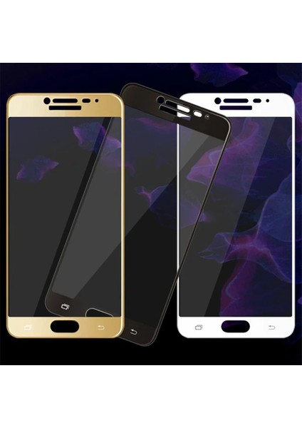 Ally Samsung Galaxy C9 Pro Için Full Kaplama Kırılmaz Cam Ekran KORUYUCU-(5775) - HNK4689-6498