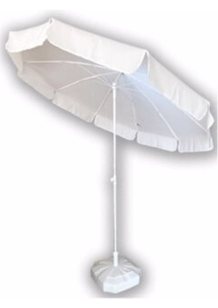 Bej Renkli Deniz ve Balkon Güneş Şemsiyesi ile Bidon Seti