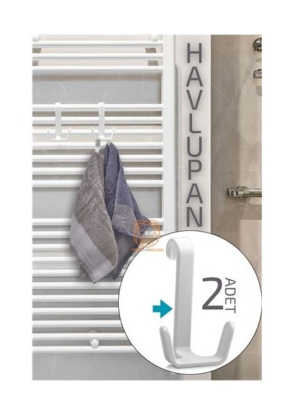 Turk Havlupan Askısı 2 Adet - HNK4612-8693